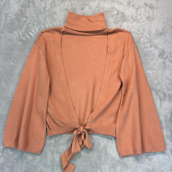 LPA Cybil Sweater Open Back Turtleneck in Dark Nude Size S from REVOLVE - Picture 5 of 7